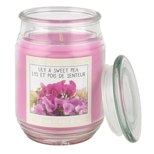 Lily & Sweet Pea Scented Jar Candle by Ashland®